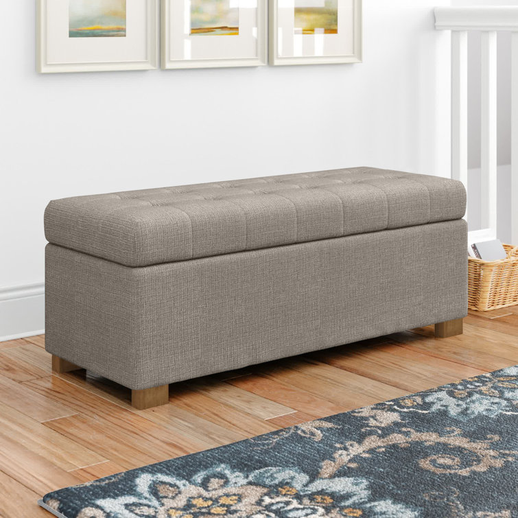Andover Mills™ Ravenwood Upholstered Flip Top Storage Bench & Reviews